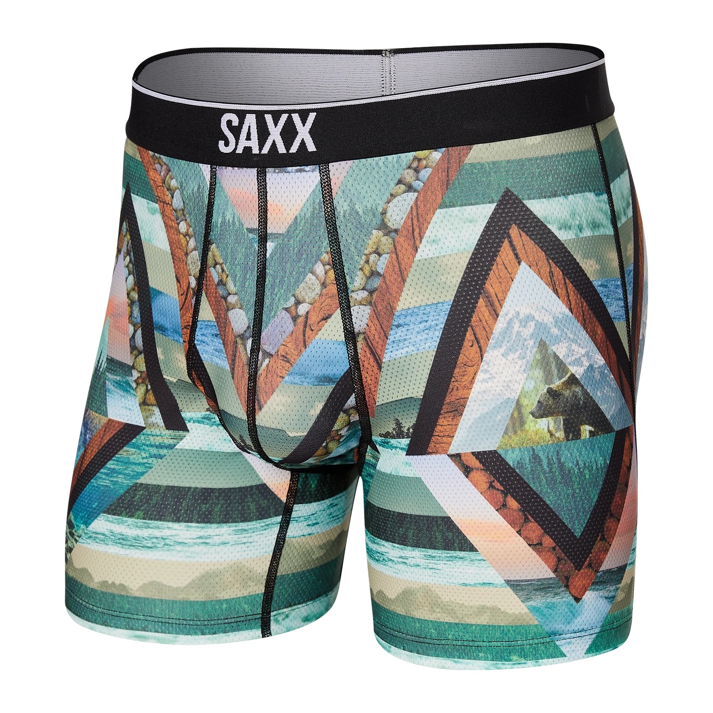 Saxx Men's Underwear - Volt Breathable Mesh Boxer Brief with Built
