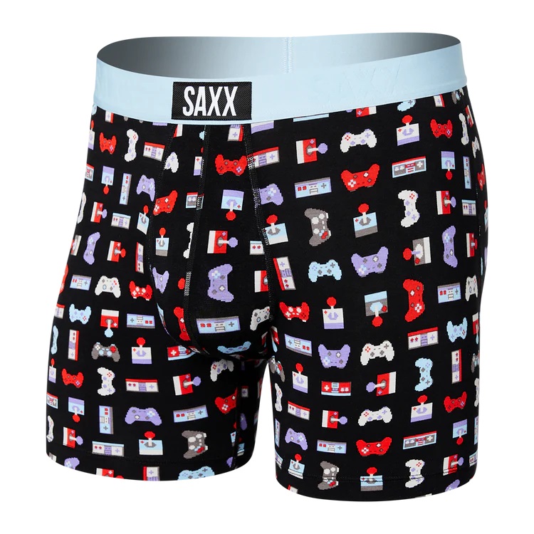 Saxx Ultra Boxer Brief - Black Cosmic Bowling