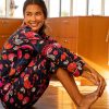 Bed Head X TRINA TURK LARKIN LARKS Long Sleeve Classic Stretch Jersey PJ Set